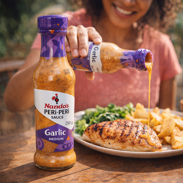 Nando's Peri-Peri GARLIC MEDIUM Sauce - 250g Facebook Ad