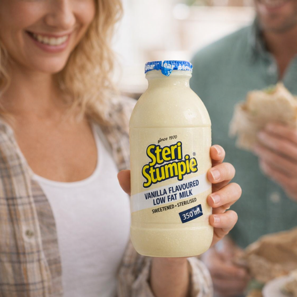 Steri Stumpie - Vanilla Flavoured Low Fat Milk (350ml) Facebook Ad