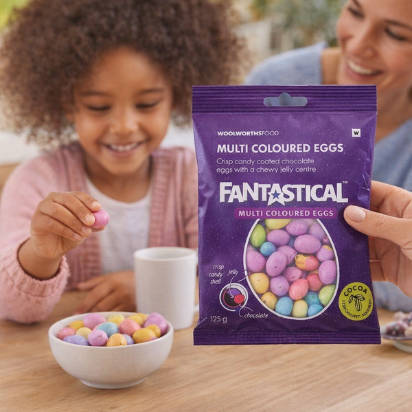 Woolworths Fantastical Coloured Eggs - 125g Facebook Ad