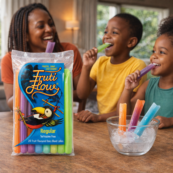 Fruti Flow Regular Fruit Flavoured Dairy Blend Lollies - 20x90ml Facebook Ad
