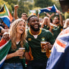 All Blacks and Springbok jerseys representing NZ rugby culture and South African pride
