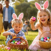 Colorful Easter eggs arranged in a decorative basket celebrating Easter Eggs NZ traditions and chocolate delights