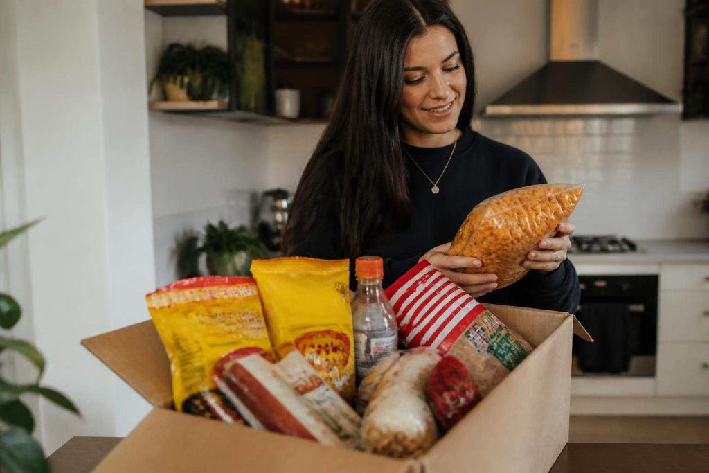 South African food store shelves stocked with authentic South African groceries in New Zealand