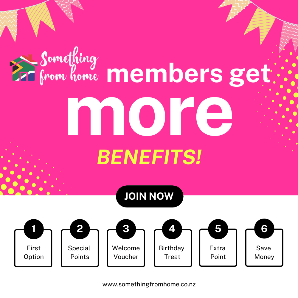 Something From Home Rewards Program promotional banner highlighting free shipping and exclusive loyalty rewards