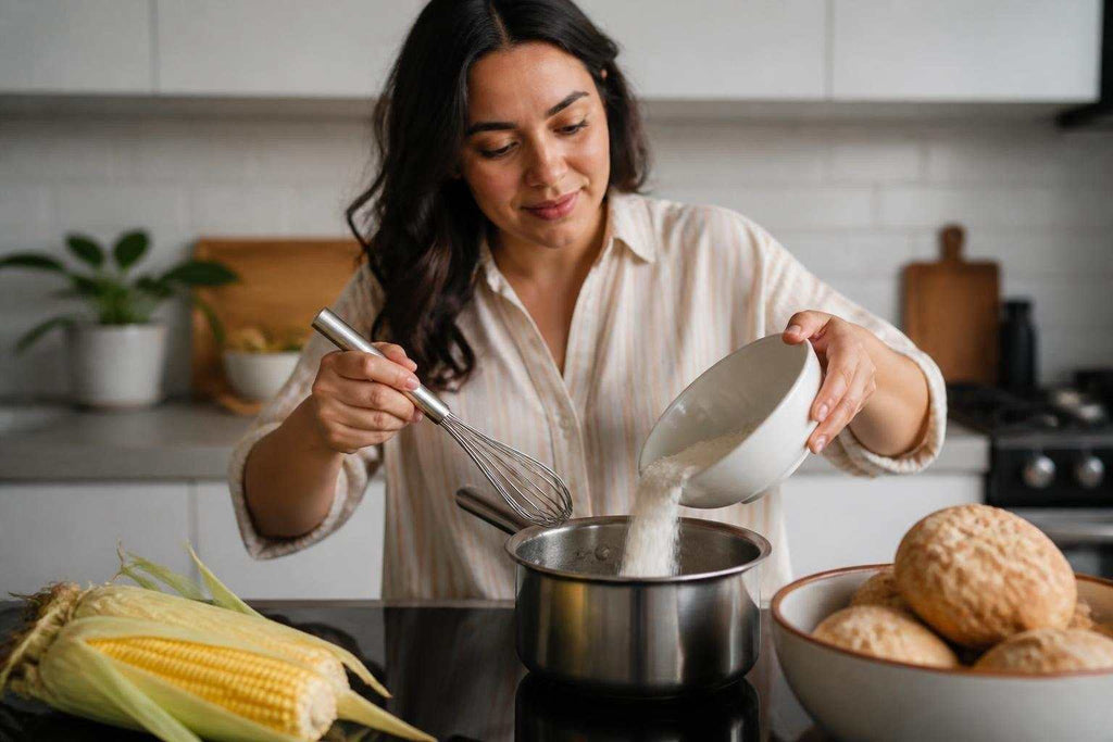 Comparison of refined white and whole-grain yellow corn flour types in New Zealand kitchens