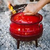 South Africans having a potjie at a braai