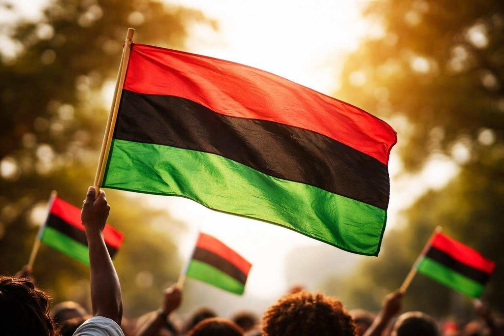 Pan-African flag colors symbolizing cultural heritage and unity