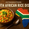 South African family enjoying a traditional rice dish together at home