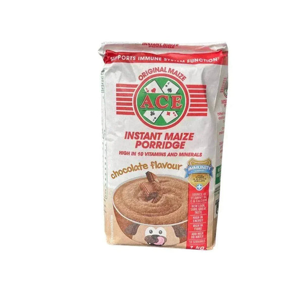 ACE Instant Maize Porridge chocolate flavor 1kg pack with vitamins and quick preparation