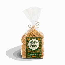 Alette’s Rusks Bran Sunflower 450g pack with crunchy bran-style sunflower seed rusks in resealable herringbone packaging
