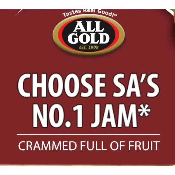 All Gold Jam Apricot Smooth 450g jar with natural apricot sweetness and versatile use