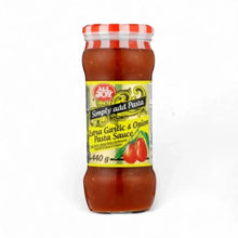 All Joy Pasta Sauce Garlic & Onion 440g bottle with rich tomato, garlic, and onion flavor for pasta meals