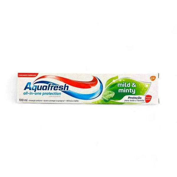 Aquafresh Toothpaste Fresh Mild & Minty 100ml tube with all-in-one cavity and gum protection