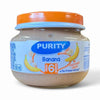 Purity Puree Jar Banana 80ml baby food suitable for 6 months+, no preservatives, natural banana.