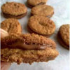 Bakers Chockits cookies filled with creamy chocolate, highlighting smooth texture.