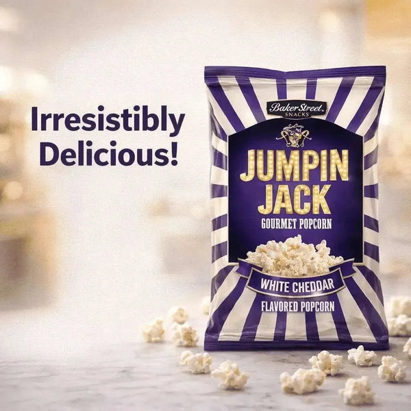 Bakers Street Jumpin Jack - White Cheddar 100g Facebook Ad