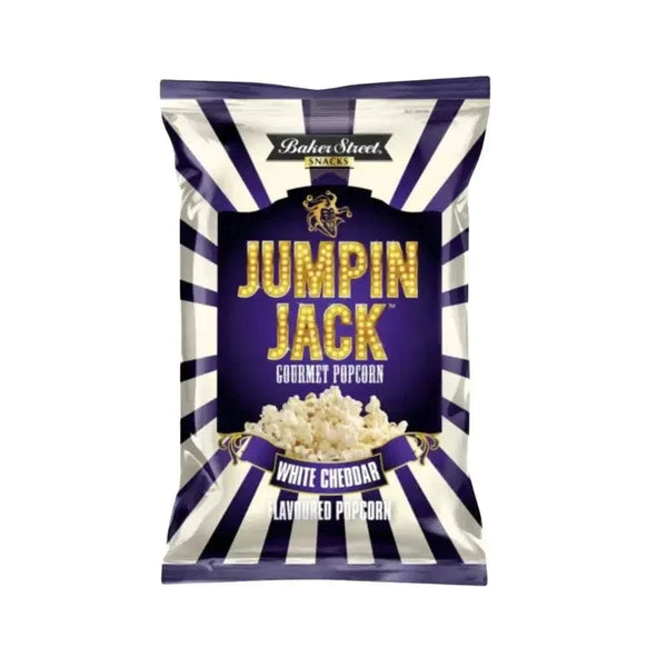 Bakers Street Jumpin Jack white cheddar popcorn 100g snack pack