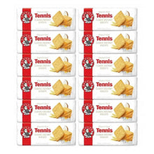 Pack of 12 Bakers Tennis Biscuits with classic coconut flavor and crispy texture