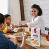 Bakers Tennis Classic Coconut Rusks 450g with family enjoying breakfast.