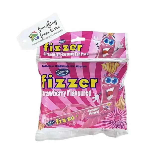 Beacon FIZZER Strawberry fizzy chewy candy pack of 24 with temperature-sensitive texture