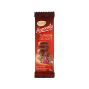Beacon Heavenly Turkish Delight chocolate slab with smooth milk chocolate and chewy Turkish Delight center, 80g pack.