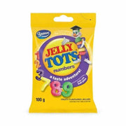 Beacon Jelly Tots Lick & Learn Numbers colorful chewy fruit juice jellies in number shapes for kids learning and snacking