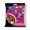 Beacon Liquorice Allsorts 350g bag with colorful, soft, chewy treats.