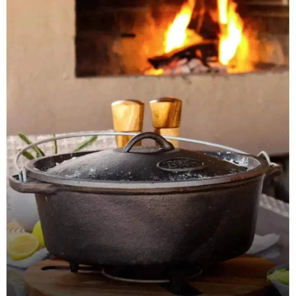 Best Duty #12 cast-iron 5.0L bake pot pre-oiled versatile durable for traditional cooking