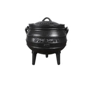Best Duty Potjie 3-legged cast iron pot 1.2L with lid and handle for outdoor cooking