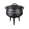 Best Duty Pot 3-Leg cast iron 3-liter outdoor cooking pot with lid and handle