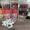 Experimental biltong kit with spices, hooks, and biltong dryer for DIY biltong making.