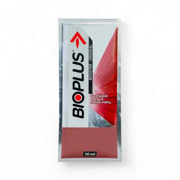 Bioplus Syrup Sachet 10ml energy booster with B-vitamins calcium and caffeine for mental and physical vitality