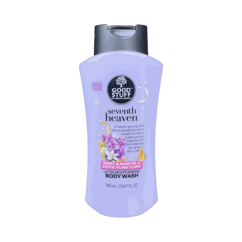 Good Stuff Seventh Heaven Ultra Moisturising Body Wash 700ml with Sweet Almond Oil and Ylang Ylang