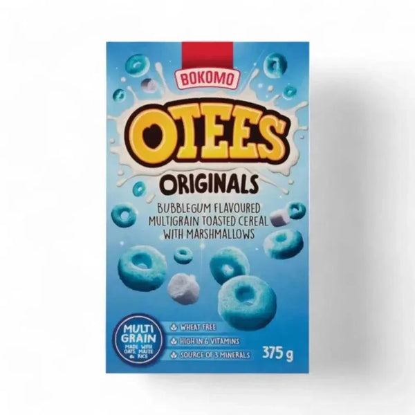 Bokomo Otees Bubblegum Flavoured Multigrain Toasted Cereal with Marshmallows 375g box