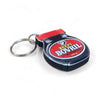 Bovril jar resin keyring with metal ring, compact and lightweight South African nostalgia accessory.