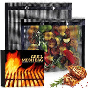 Braai Sakkie black non-stick mesh grilling bag for outdoor cooking