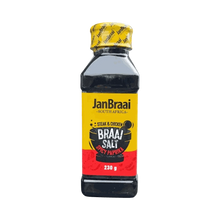 Jan Braai Braai Salt 230g spicy paprika seasoning shaker for grilling and braai