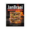 Jan Braai Braaibroodjies en Burgers Recipe Book cover featuring South African barbecue sandwiches and burgers