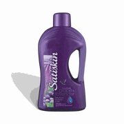 Satinskin Luxury Bubble Bath 2L Grape and Lavender bottle with bubbles