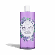 Vinolia Foam Bath Lavender 1L bottle with rich lavender bubble bath foam