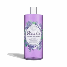 Vinolia Foam Bath Lavender 1L bottle with rich lavender bubble bath foam