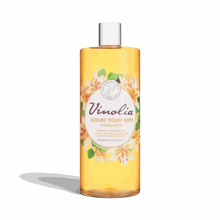 Vinolia Foam Bath 1L bottle with sandalwood fragrance for luxurious bubble bath