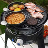 CADAC Tapas Set of 4 green non-stick 12cm aluminum pans for outdoor cooking