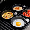 CADAC Tapas Set of 4 green 12cm non-stick aluminum pans for outdoor cooking