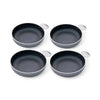 CADAC Tapas Set of 4 green aluminum non-stick pans for outdoor cooking