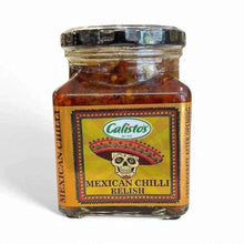 Calisto's Mexican Chilli Salsa 250ml bottle with spicy salsa and chili ingredients