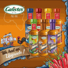 Calisto's Peri Peri Sauce Lemon & Herb 250ml bottle with lemon and chili accents