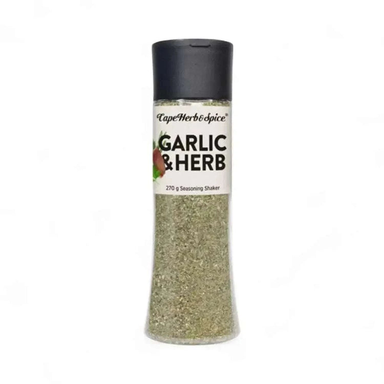 Cape Herb & Spice Garlic & Herb 270g seasoning shaker for chicken, lamb, fish and vegetables