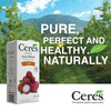 Ceres Litchi Sensation juice carton in a mountain landscape