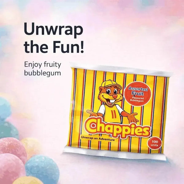Chappies Bubblegum - Assorted Fruit (100Pcs) 400g Facebook Ad